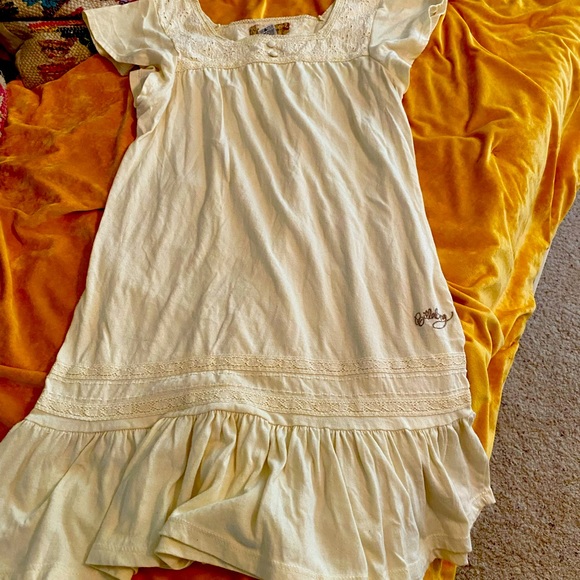 Billabong | Dresses | Cream Drop Waist Billabong Eyelet Lace Dress |  Poshmark